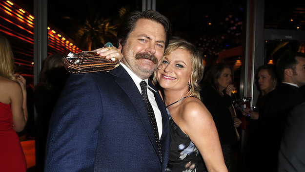 Nick Offerman and Amy Poehler, stars of 'Parks and Recreation.'