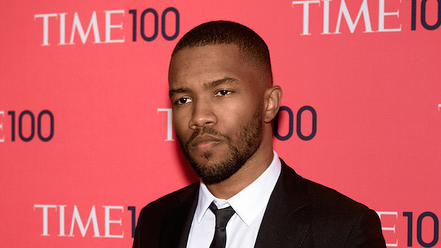 Frank Ocean frowning