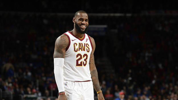 This is a photo of Lebron James smiling