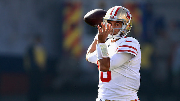 Jimmy Garoppolo #10 of the San Francisco 49ers