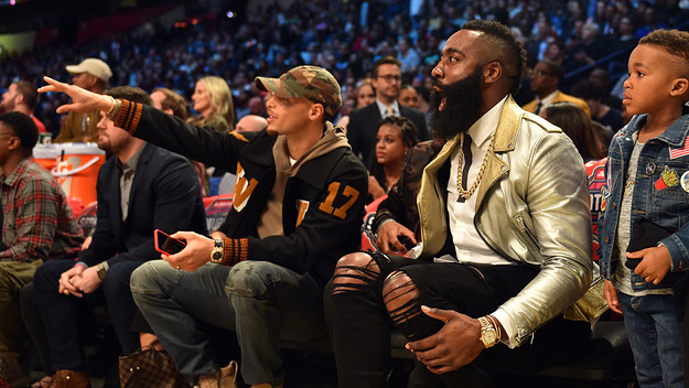 Steph Curry James Harden All Star Saturday 2017