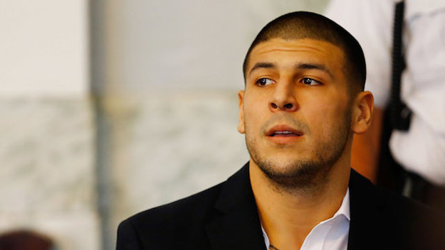 This is a picture of Aaron Hernandez.