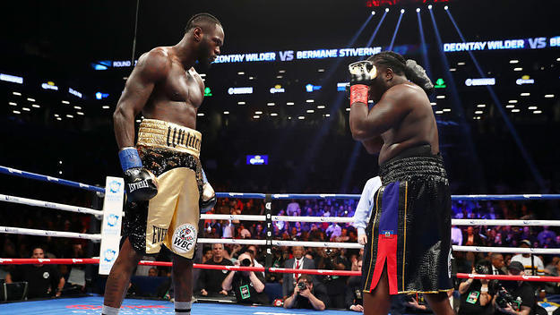 Deontay Wilder Bermane Stiverne No Punch 2017 Getty