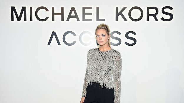 Kate Upton attends Michael Kors/Google event.