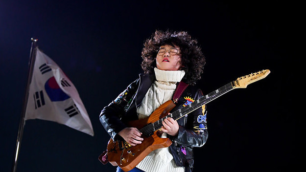 closing ceremony guitar player getty florian choblet