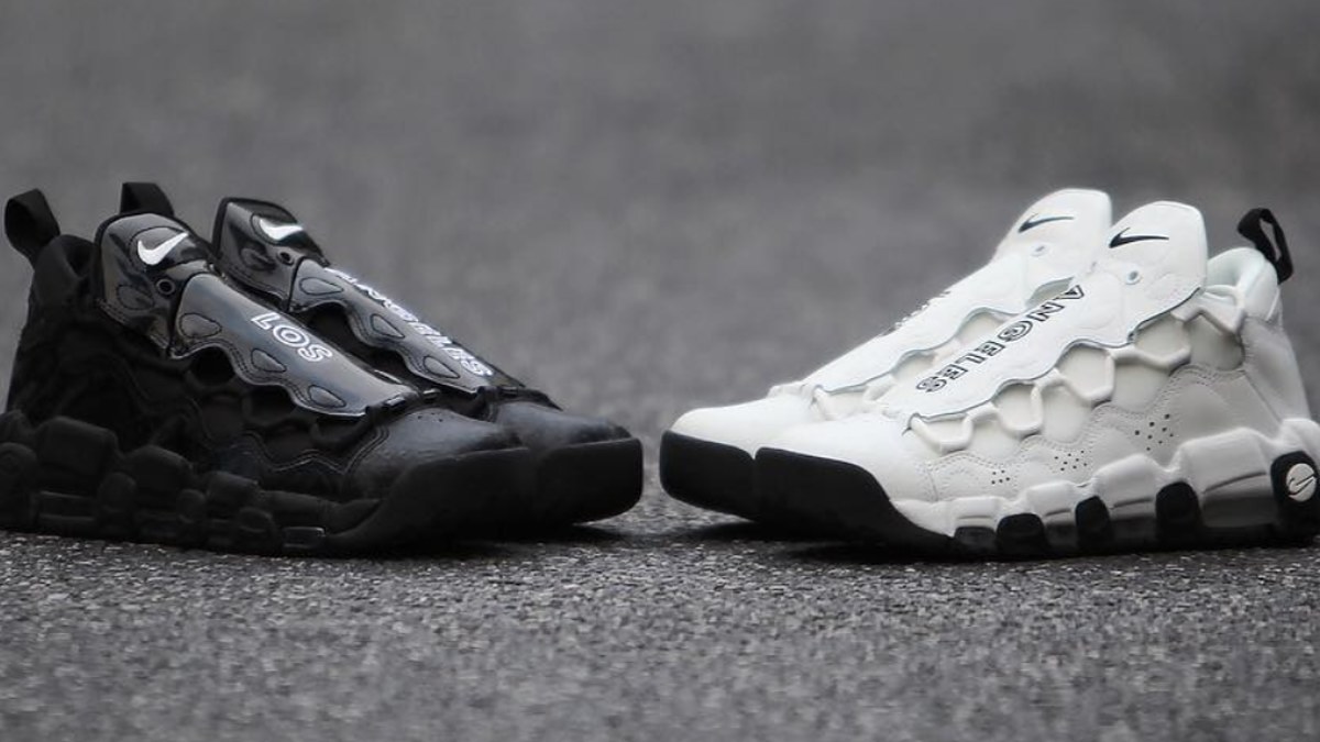 Nike Air More Money Black and White 'Los Angeles'