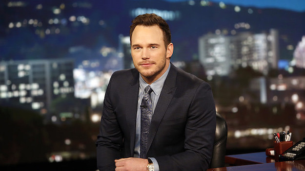 Chris Pratty guest hosting for 'Kimmel.'