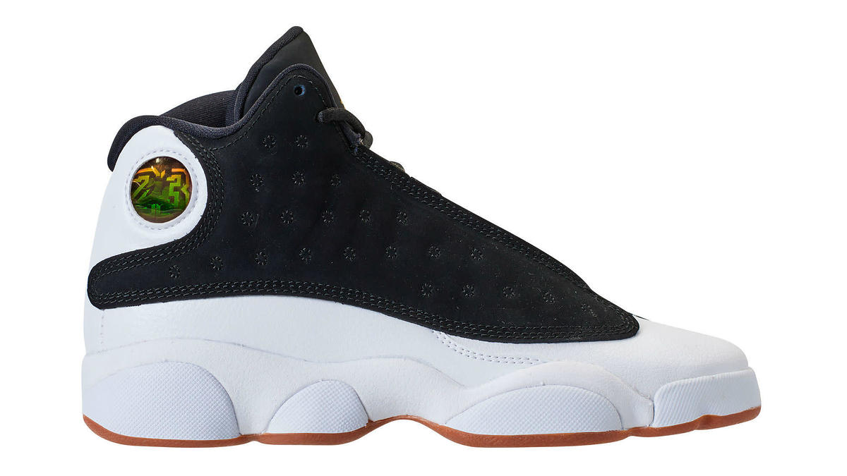 Air Jordan 13 Girls Black Gold White Gum Release Date 439358 021