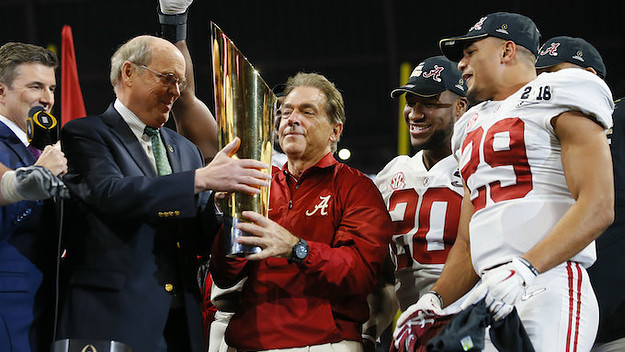 Alabama winning the national championship.
