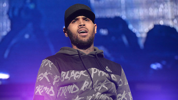 Chris Brown performs at the 92.3 Real Show.