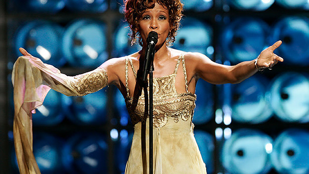 This is a phot of Whitney Houston.