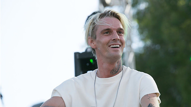Aaron Carter attends the LA Pride Music Festival And Parade 2017.