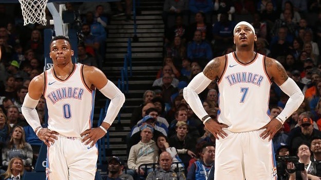 Russell Westbrook and Carmelo Anthony