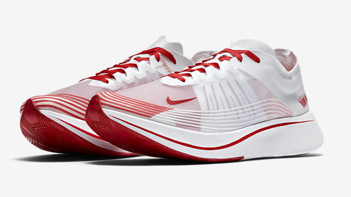 nike zoom fly sp white red