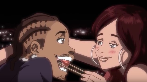 Screenshot from Tyga "Boss Up" video.