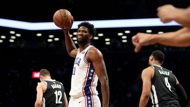 Joel Embiid #21 of the Philadelphia 76ers