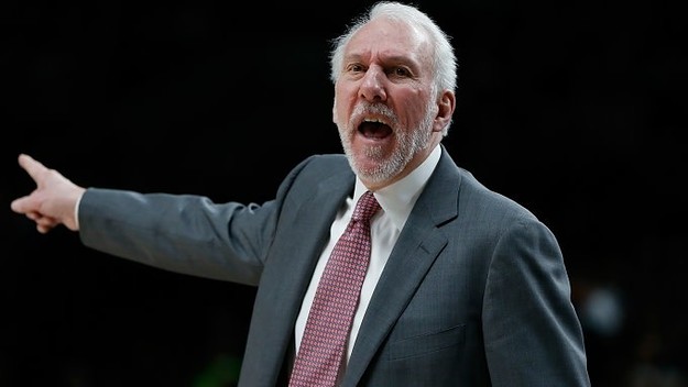 Gregg Popovich coaching.