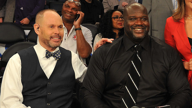 This is a photo of Ernie Johnson and Shaq.