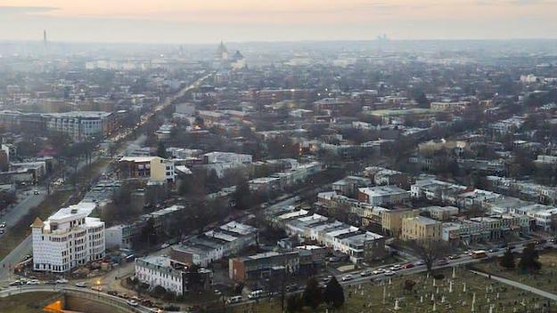 aerial photograph Washington DC