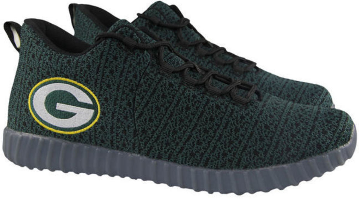 NFL Knit Light Up Sneakers (Packers)