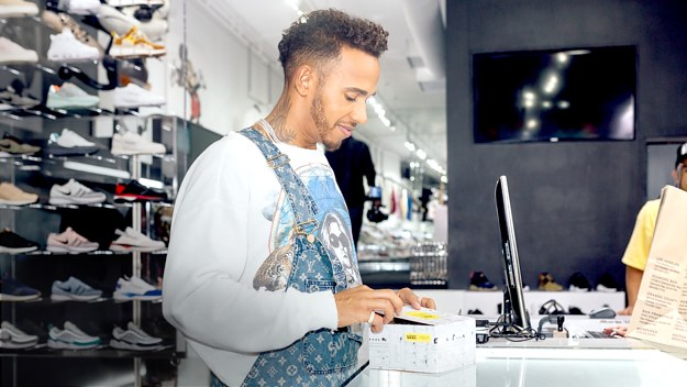 Lewis Hamilton Sneaker Shopping