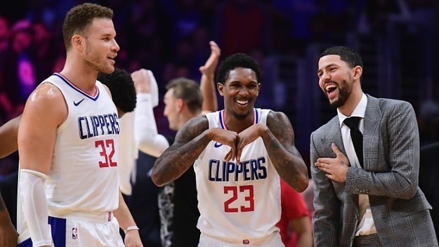 Austin Rivers and teammates.