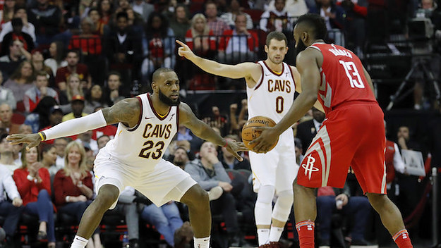 James Harden and LeBron James