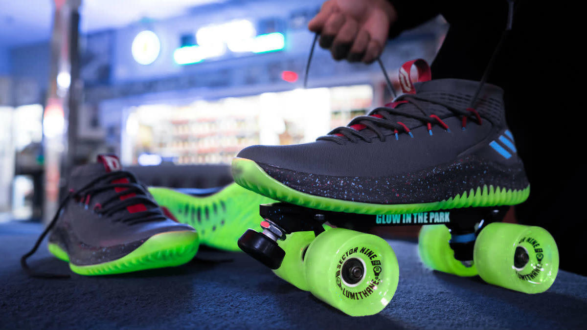 Adidas Dame 4 Glow in the Park Release Date CQ1254 Skates