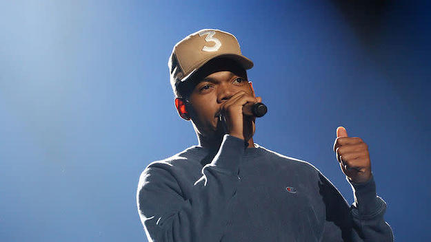 Chance the Rapper onstage.