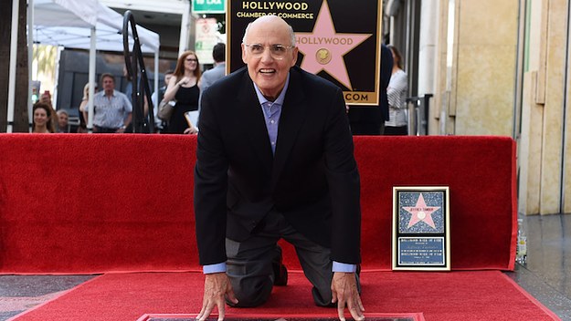 Jeffrey Tambor with his star on the Hollywood Walk of Fame.