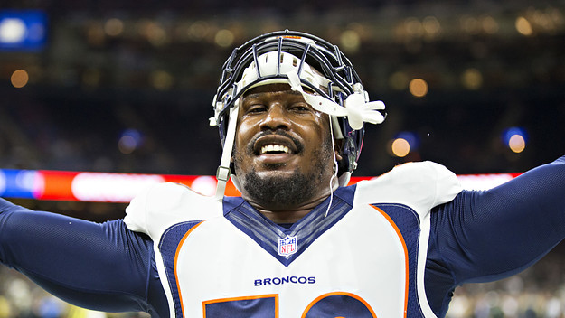 Von Miller Broncos Saints 2016 Getty