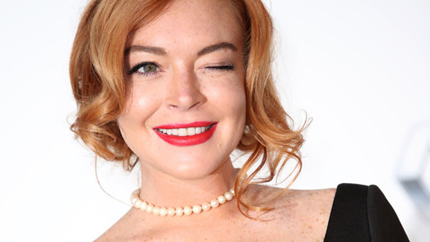 Lindsay Lohan arrives at the amfAR Gala Cannes 2017