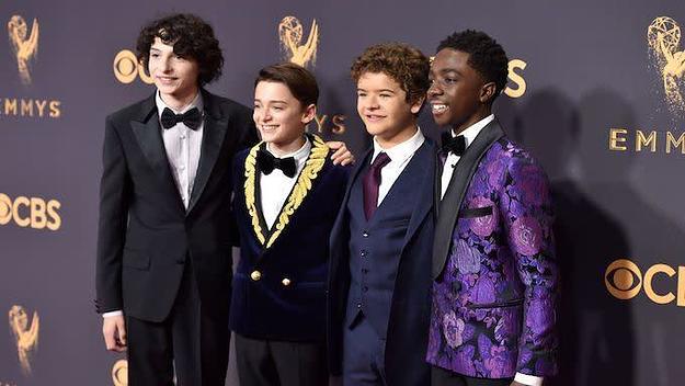 Stranger Things stars at 2017 Emmys