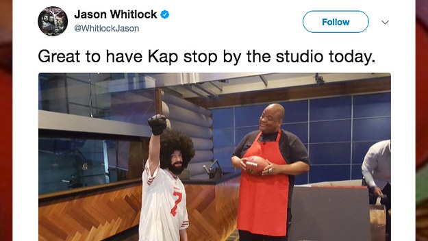 Kaepernick imitator