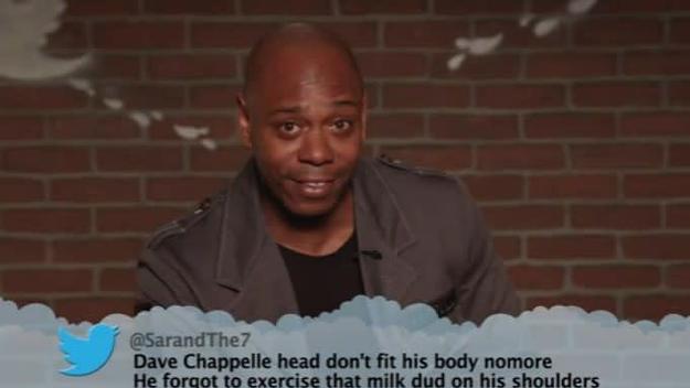 Dave Chappelle on "Mean Tweets."
