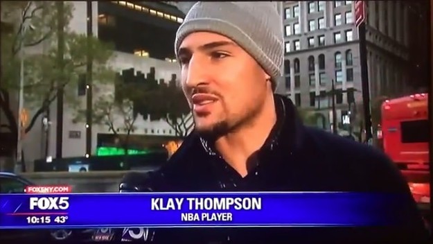Klay Thompson talks scaffolding.