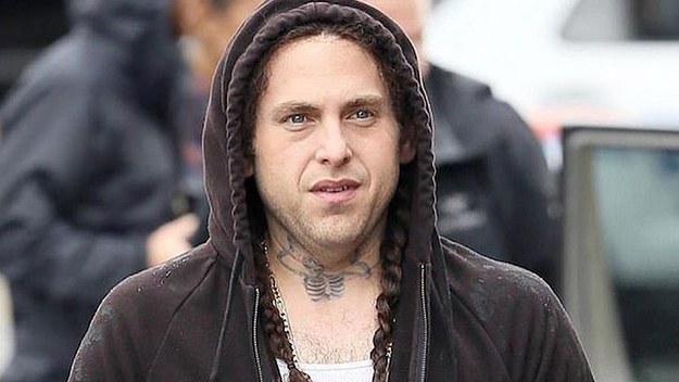 Jonah Hill on set of 'Maniac'