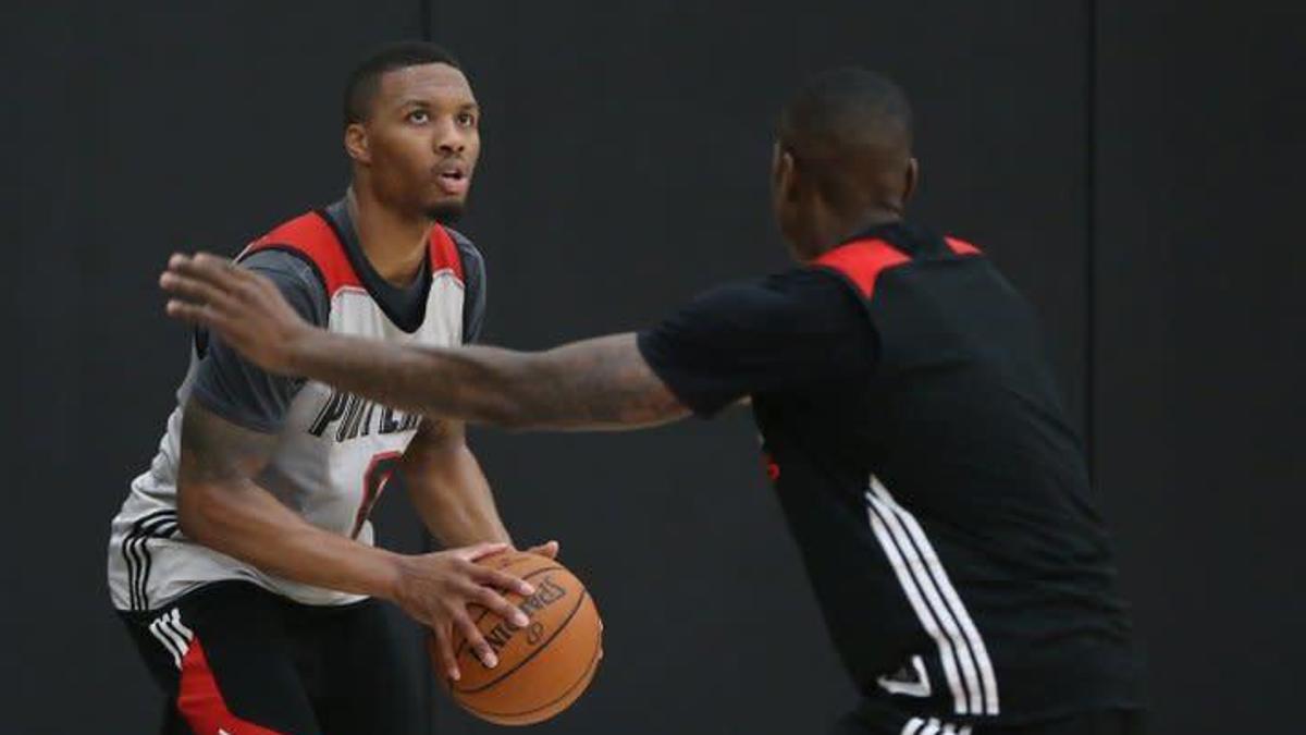 Damian Lillard Wearing Adidas Dame 4