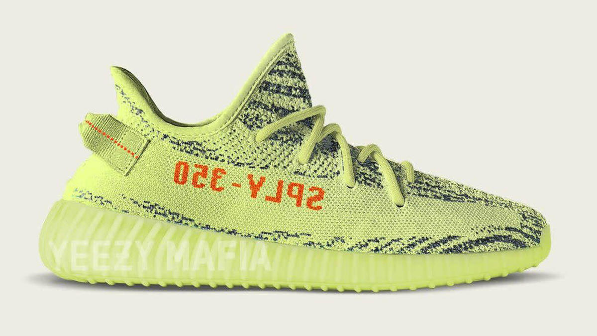 Adidas Yeezy 350 Boost V2 Semi Frozen Yellow Release Date B37572