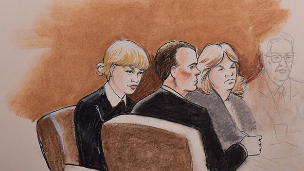 Taylor Swift courtroom sketch