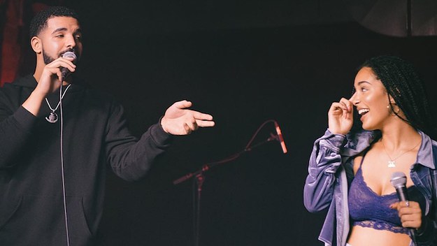 Drake and Jorja Smith in Toronto