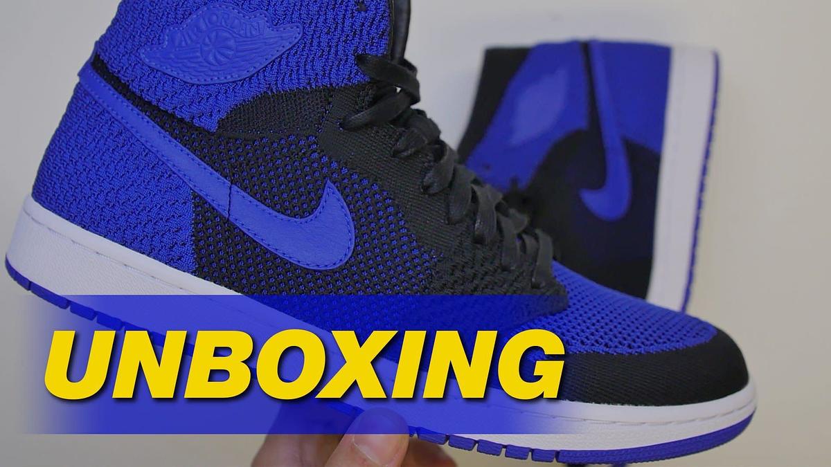 Air Jordan 1 Flyknit Royal Unboxing