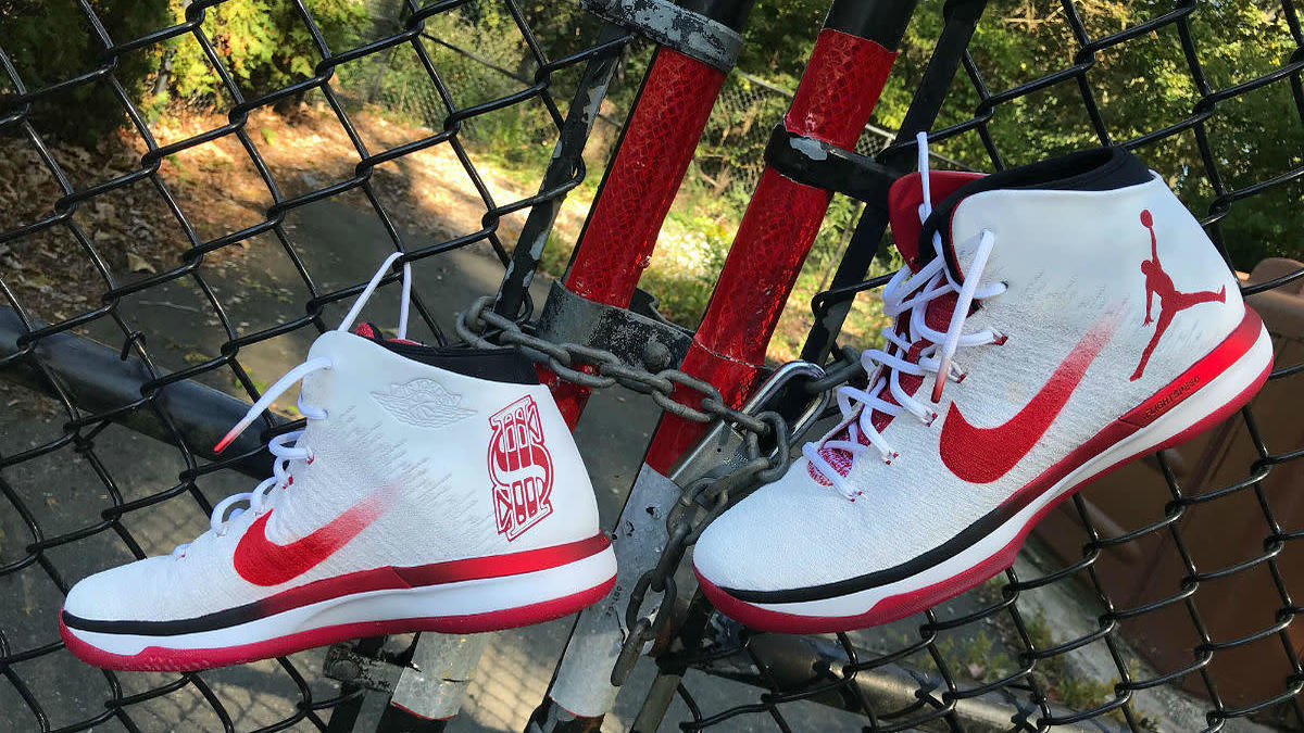 Shane McMahon Air Jordan 31 Red Wings Custom Hell in a Cell (1)