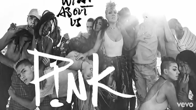 pink what about us lyric video 2017
