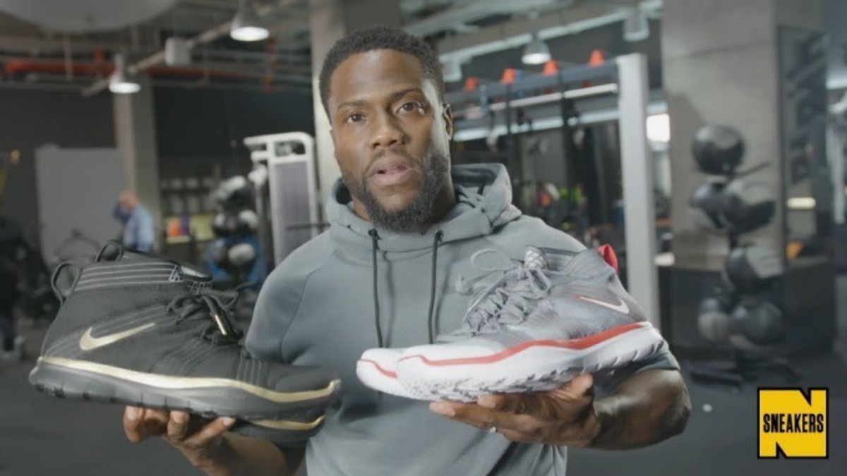 Kevin Hart previews his new Nike sneaker.