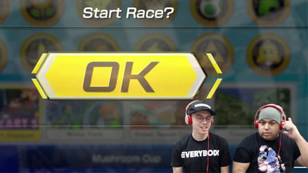 Logic plays 'Mario Kart 8 Deluxe.'
