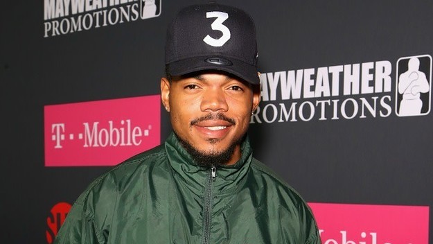 Chance the Rapper at the Mayweather/McGregor fight.