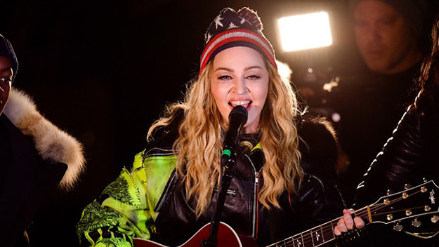 Madonna surprise concert in Washington Square Park