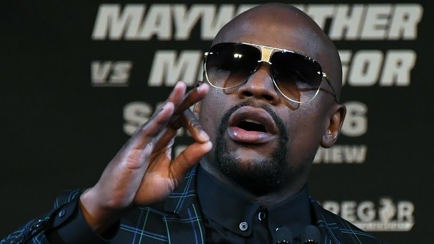 Floyd Mayweather at the final press conference.