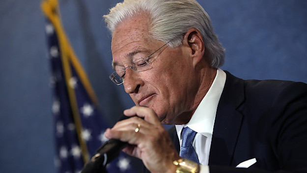 Marc Kasowitz, attorney for U.S. President Donald Trump delivers remarks
